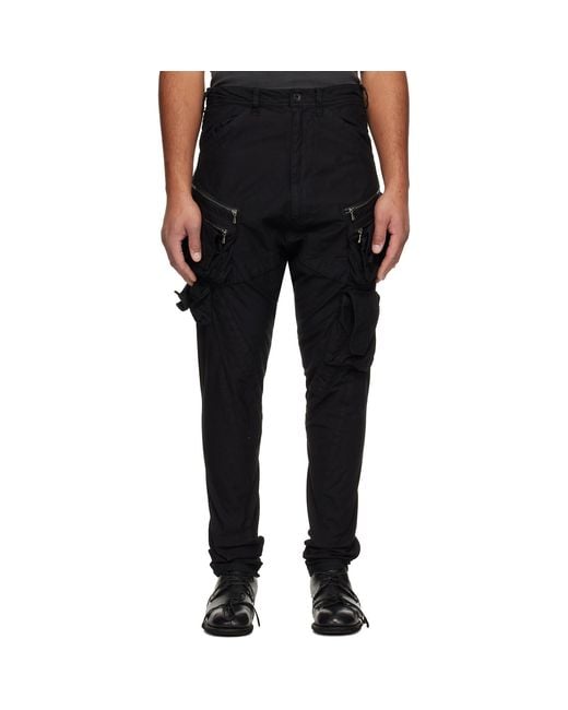 Julius Black Tactical Cargo Pants for men