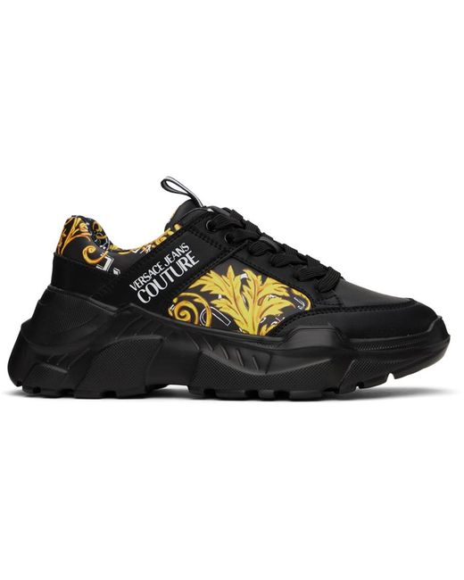 メンズ Versace Jeans Couture &ゴールド Speedtrack スニーカー Black