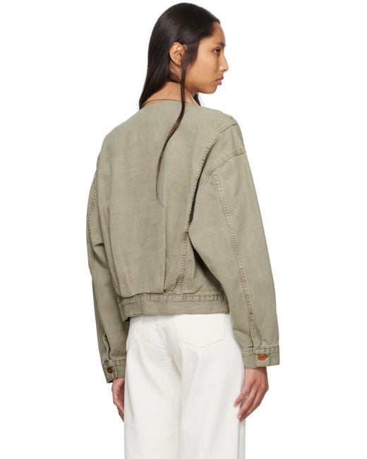 SLVRLAKE Denim グリーン Camden Garage ジャケット | Lyst