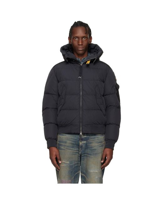Parajumpers Blue Wilmont Hooded Down Jacket for men
