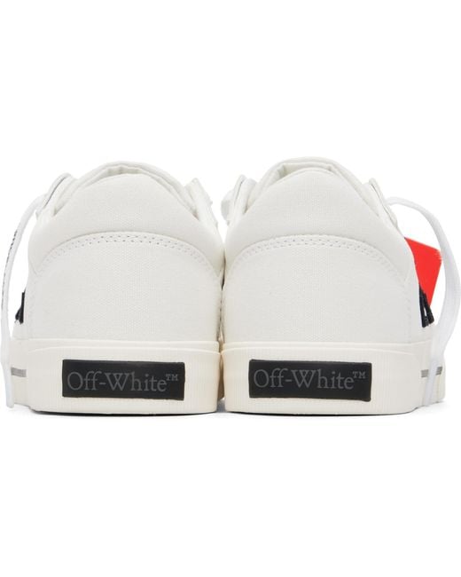 Off-White c/o Virgil Abloh Black Vulcanized Low Canvas Sneakers