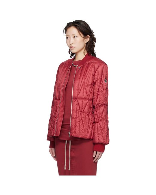 Rick Owens Red Moncler + Geocamo Flight Down Jacket