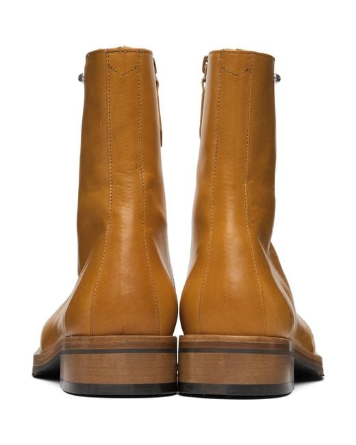 Our Legacy Brown Tan Camion Boots for men