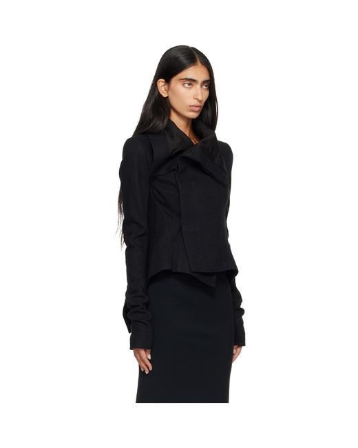 Rick Owens Black Tower Buttoned Naska Jacket