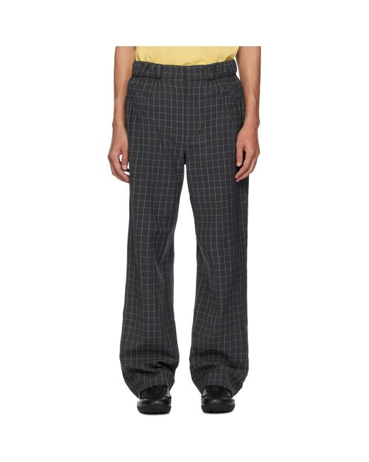 Kiko Kostadinov Black Minna Gathered Trousers for men