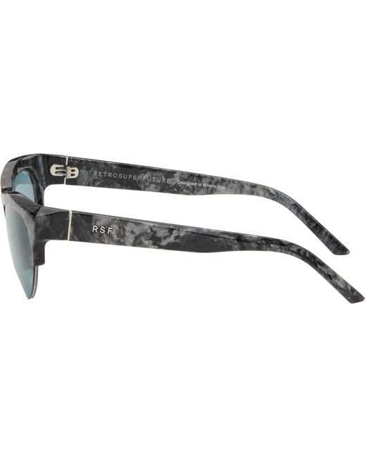 Retrosuperfuture Black Ora Sunglasses for men