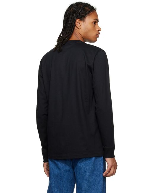 Norse Projects Black Johannes Long Sleeve T-shirt for men