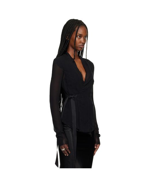 Rick Owens Black Temple Hollywood Jacket