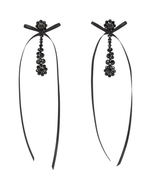 Simone Rocha Multicolor Victorian Drip Bow Earrings