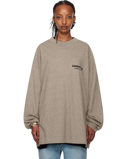 Fear Of God グレー ジャージ 長袖Tシャツ Natural