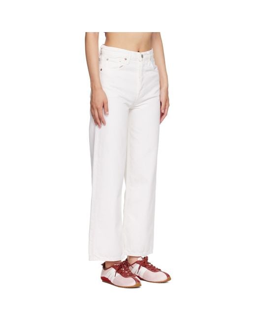 Agolde White Ren Jeans