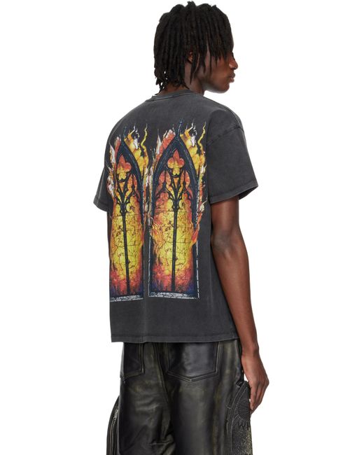 メンズ Who Decides War ブラック Ember Chapel 半袖Tシャツ Black