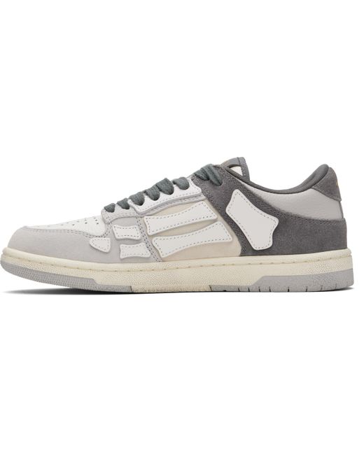 Amiri Black Distressed Skel Top Low Sneakers for men