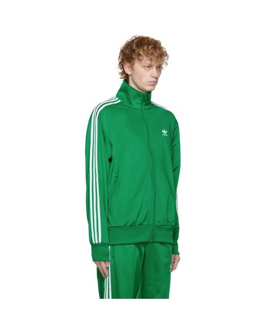 adidas Originals Green Adicolor Classics Firebird Track Jacket for Men