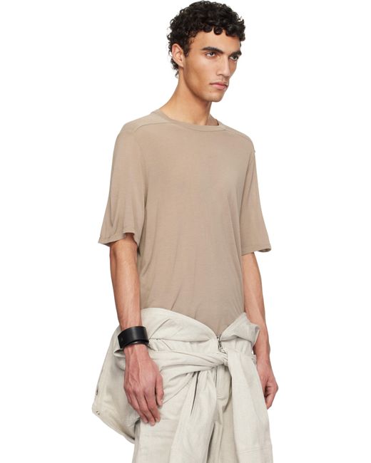 Rick Owens Multicolor Taupe Hollywood Level T-Shirt for men