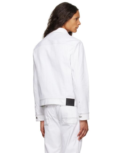 Paul Smith White Western Denim Jacket for men