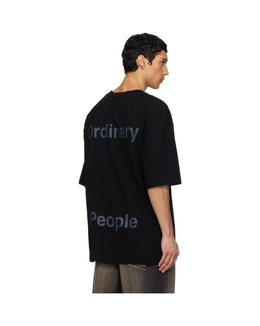 Maison Mihara Yasuhiro Black Fruit Printed T-Shirt for men