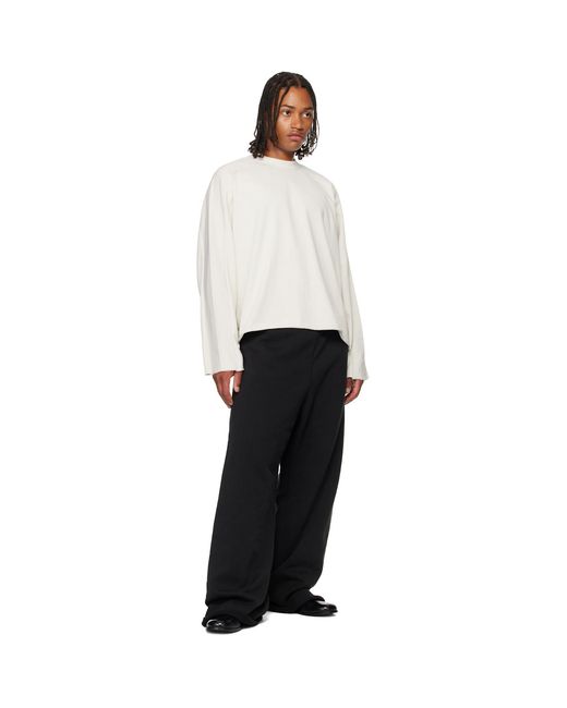 Entire studios Black Full Sweatpants for men