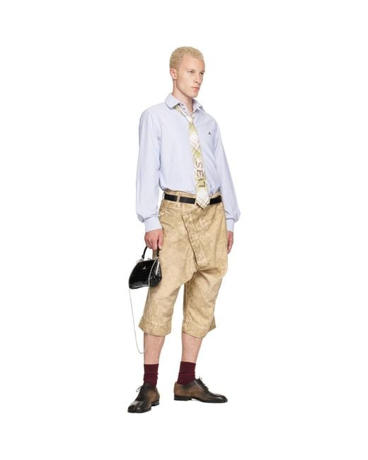 Vivienne Westwood Blue Two Button Krall Shirt for men