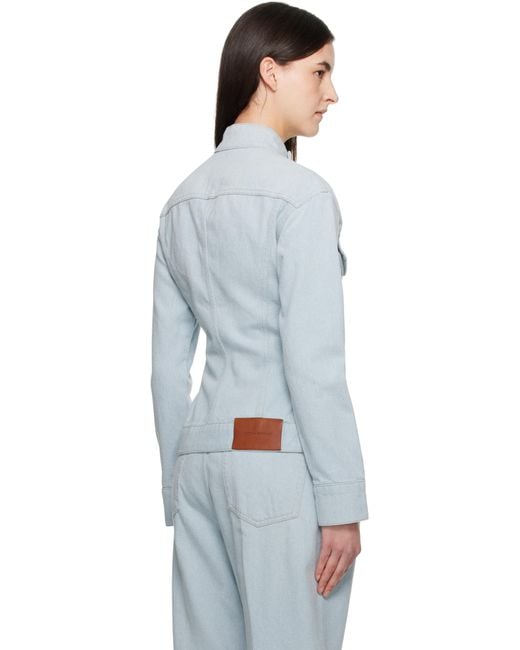 Victoria Beckham ブルー Sculptural デニムジャケット Multicolor