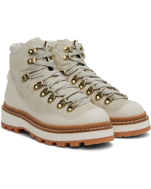 Moncler Black Off-white Peka Trek Hiking Boots