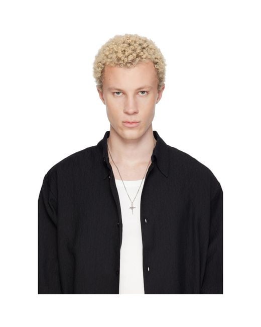 Emanuele Bicocchi Metallic Pendant Necklace for men