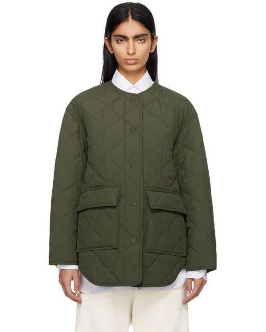 Boss Green Khaki Quilted Jacket