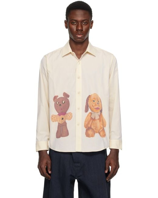 Small Talk Studio Black Stuffed Animal Print Teddy Bears Shirt for men