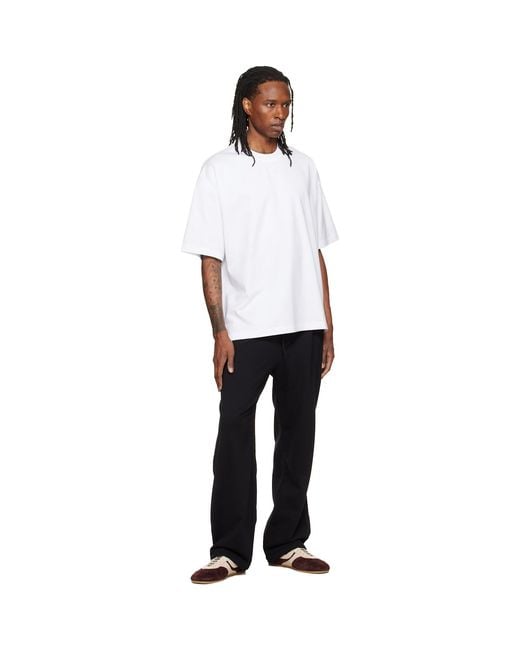 Wooyoungmi White Oversized Cotton T-Shirt for men