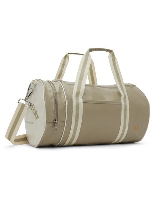 Fred Perry Multicolor Taupe Classic Barrel Bag for men