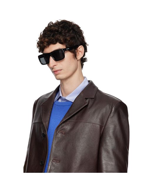 Prada Black Square Sunglasses for men