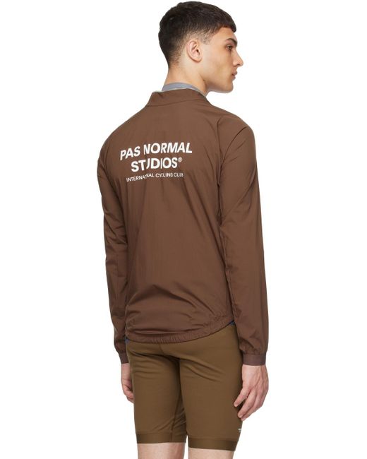 Pas Normal Studios Brown Packable Jacket for men