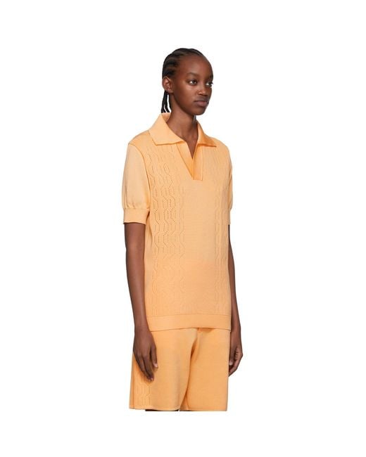Bianca Saunders Multicolor Orange Farah Edition Gibbs Polo