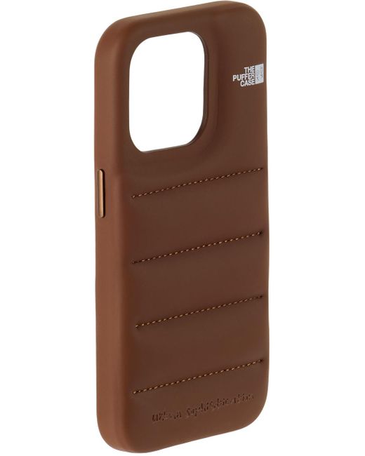 Urban Sophistication Brown 'The Puffer' Iphone 15 Pro Case