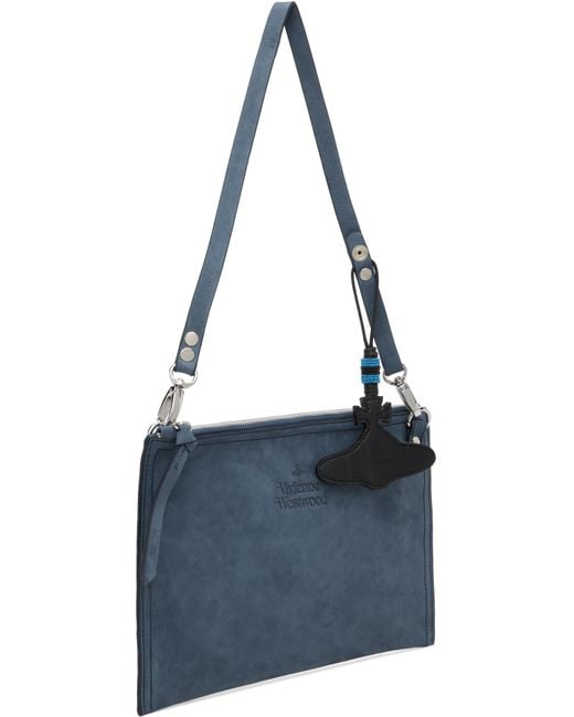 Vivienne Westwood Blue Letter Crossbody Bag for men