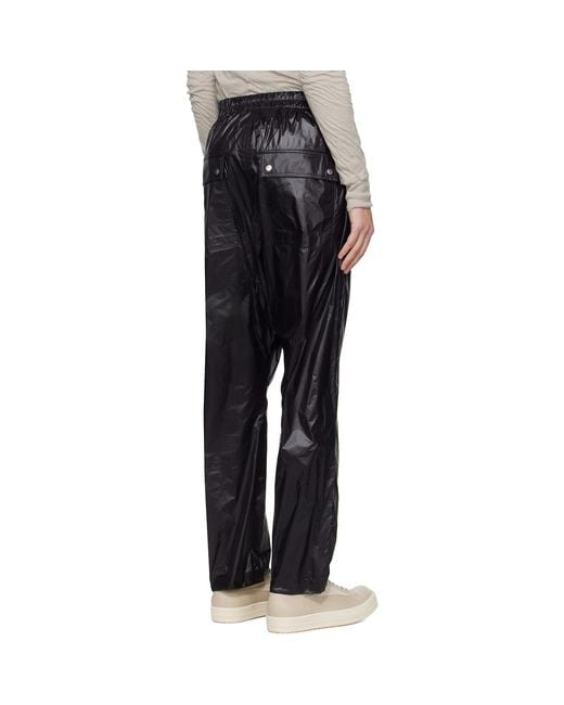 Rick Owens Black Temple Bela Trousers for men