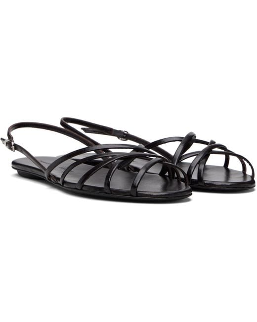 Proenza Schouler Black Uma Slingback Sandals