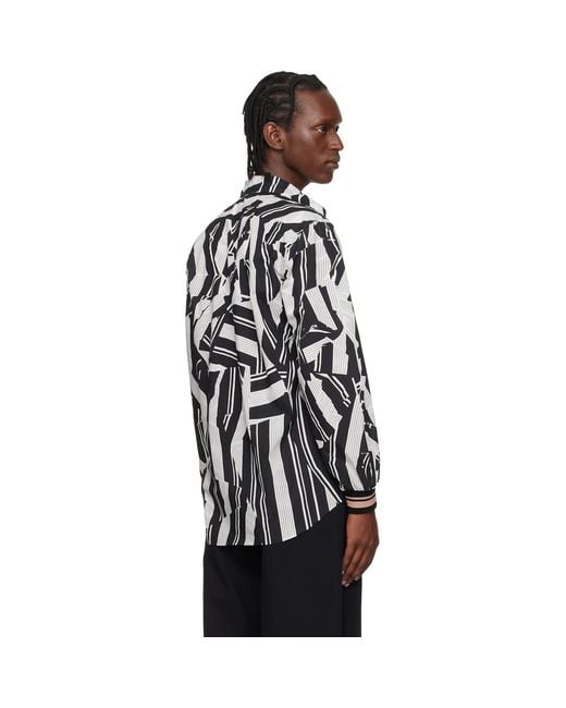 Dries Van Noten Black Poplin Shirt for men