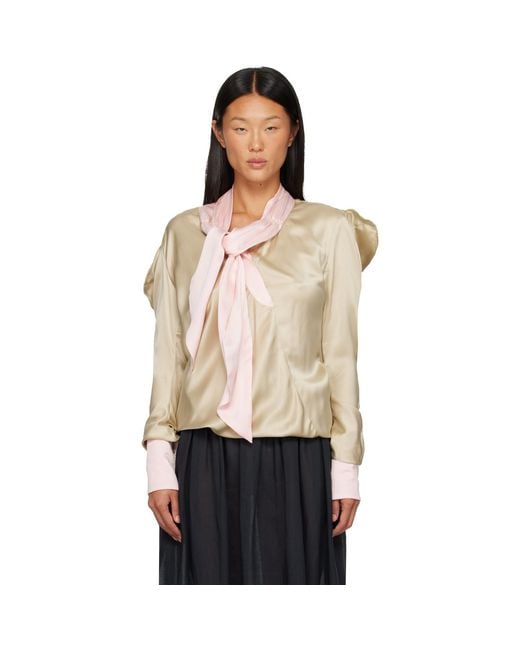 Kiko Kostadinov Natural Evelyn Blouse