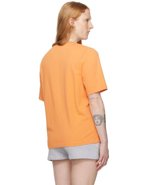 Maison Kitsuné Handwriting Tシャツ Orange