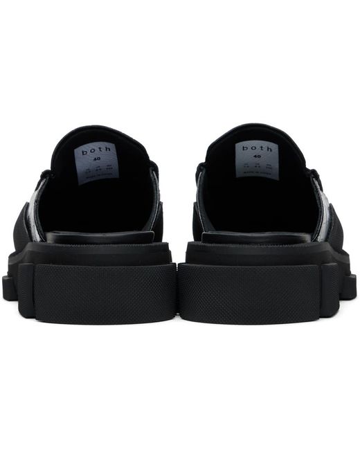 BOTH Paris Black Gao Metal Logo Loafers for men