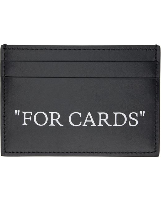 Porte-Carte 'For Cards' Noir Off-White c/o Virgil Abloh pour homme en coloris Black