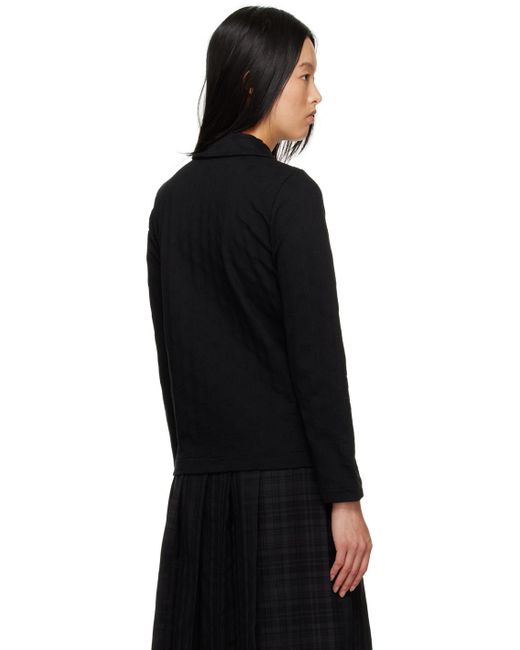 Tao Comme Des Garçons Black Ruffled Shirt