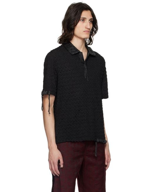 ANDERSSON BELL Black Sapa Polo for men