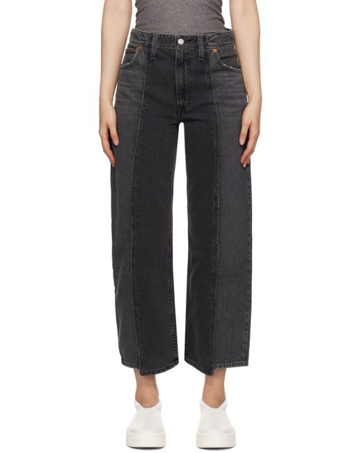 Levi's Black Recrafted baggy Dad Jeans