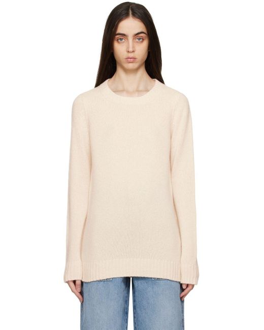 Khaite Off-white Toni Sweater in Natural | Lyst