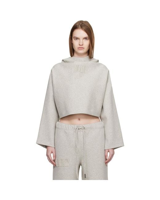 Jean Paul Gaultier White 'The Embossed Gaultier' Hoodie