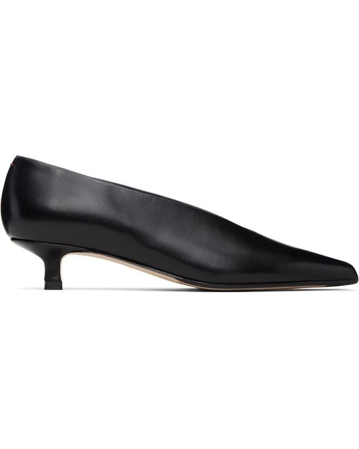 Aeyde Black Leather Clara Pumps 35