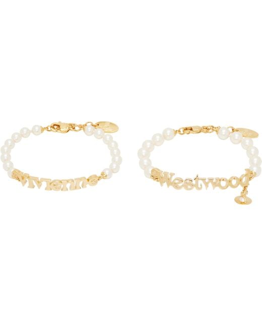 Vivienne Westwood Black Amelia Bracelet Set