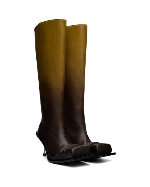 FIDAN NOVRUZOVA Black Stiletto Heel Classic Square Toe Boots